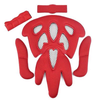 高温圧縮の通気性のオートバイのヘルメットはさみ金はクッションの取り替えにパッドを入れる